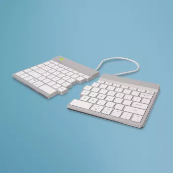 R-Go Tools Ergonomic keyboard R-Go Split Break with break software, ergonomic split keyboard, QWERTY (US), Bluetooth, white