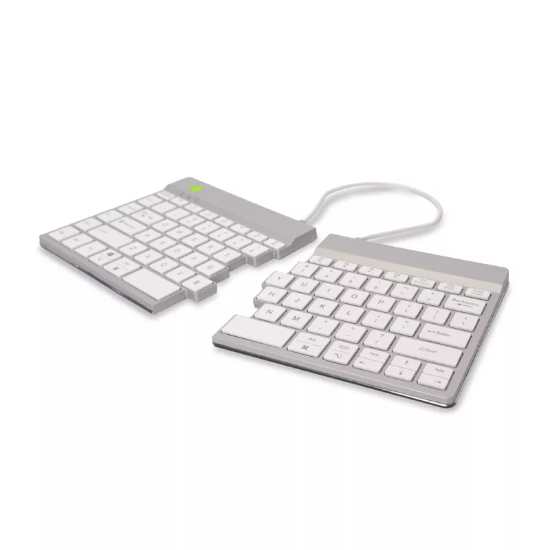 R-Go Tools Ergonomic keyboard R-Go Split Break with break software, ergonomic split keyboard, QWERTY (US), Bluetooth, white