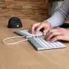 R-Go Tools Ergonomic keyboard R-Go Split Break with break software, ergonomic split keyboard, QWERTY (US), Bluetooth, white