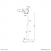 Tablet Floor Stand Neomounts FL15-625WH1 White Passive Holder Indoor