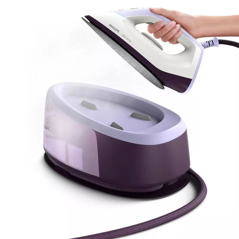 Philips 3000 series PSG3000/30 steam ironing station 2400 W 1.4 L Ceramic soleplate Purple, White
