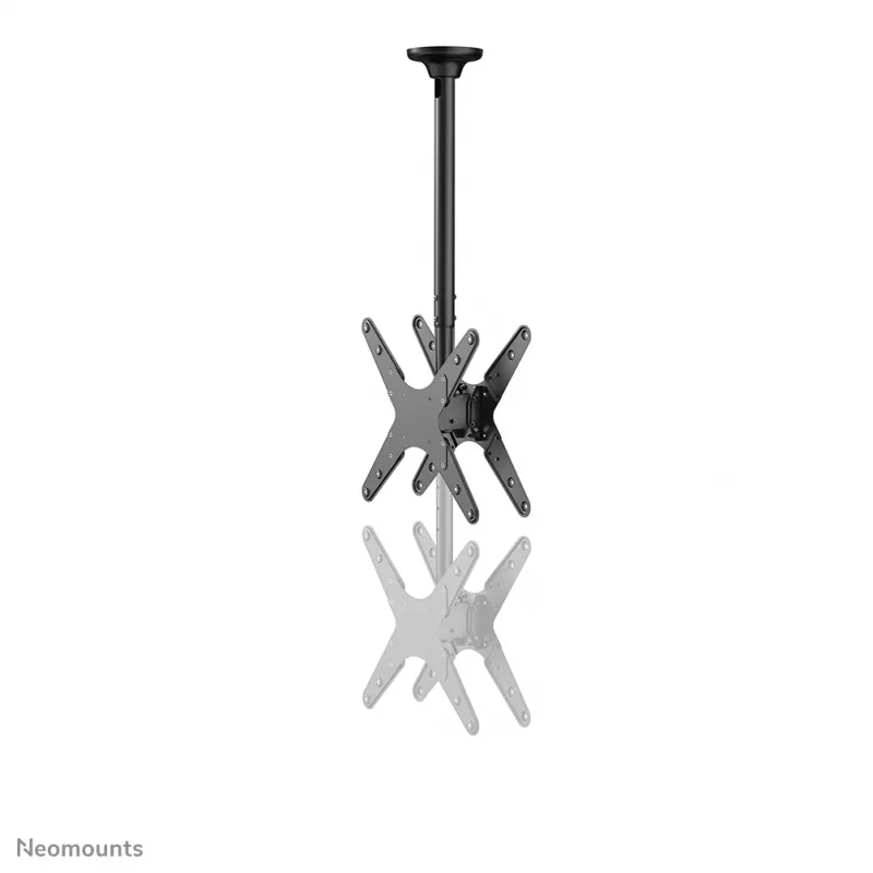 Neomounts FPMA-C340DBLACK Dual monitor/TV mount ceiling 32-75 inch - h 106-156 cm