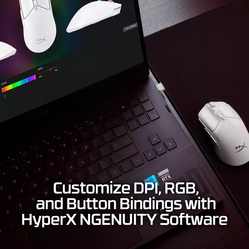 HyperX Pulsefire Haste 2 Mini - Wireless Gaming Mouse (White)