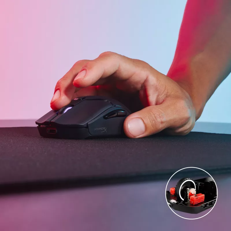 Wireless Gaming Mouse KINGSTON HyperX Pulsefire Haste 2 Mini — Ambidextrous, 26,000 DPI, RF/Bluetooth/USB