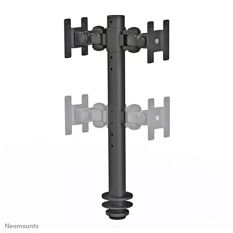 Neomounts FPMA-D050DBLACK Monitor arm 10-30 inch, Grommet, 10 kg, 25.4 cm (10 inch), 76.2 cm (30 inch), 100 x 100 mm, Black