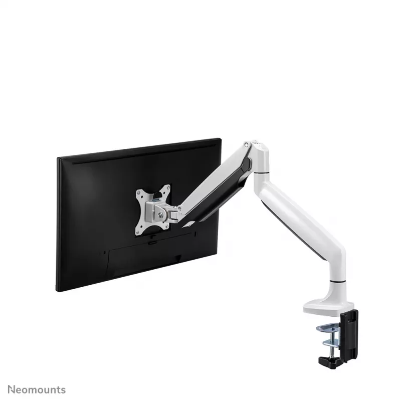 Neomounts NM-D750WHITE Monitor arm 10-32 inch - gas spring, Clamp/Grommet, 9 kg, 25.4 cm (10 inch), 81.3 cm (32 inch), 100 x 100 mm, White