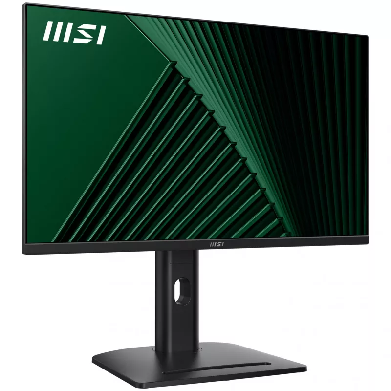 MSI PRO MP275PG 27 inch Monitor, FHD (1920 x 1080), 100Hz, IPS, 1ms, 1x HDMI 1.4b, 1x DP 1.2a output, 1x D-Sub(VGA), Built-in Speakers, Anti-Glare, Anti-Flicker, Less Blue light, TÜV Certified, VESA, Kensington, 4-way adjustable stand, Black