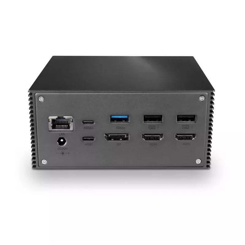 Lindy DST-Pro 101, USB-C Laptop Docking Station with 4K Support and 100W Power Supply