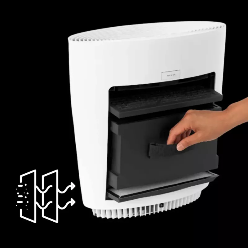 Air purifier Stylies Pegasus for rooms up to 50 m², noise 60 dB, power 30 W, white