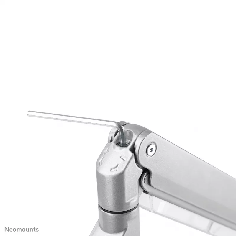 Neomounts NM-D775SILVERPLUS Monitor arm 10-49 inch - gas spring - Topfix - 180°-stop