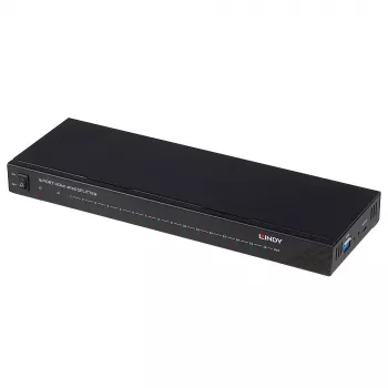 Lindy 16 Port HDMI 4K60 Splitter 16x HDMI 3840x2160 Black