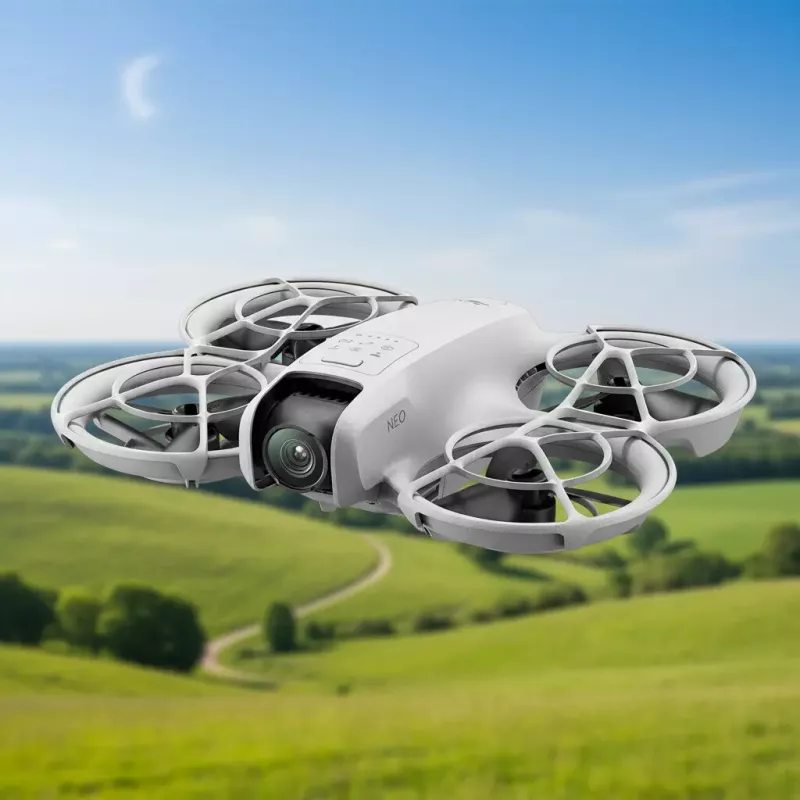 DJI Neo lightweight 135g drone with 4K Ultra HD camera, up to 18 minutes of flight time on 1 charge, no remote control