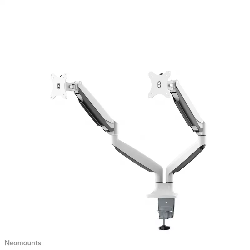 Neomounts NM-D750DWHITE Monitor arm 10-32 inch - gas spring, Clamp/Grommet, 9 kg, 25.4 cm (10 inch), 81.3 cm (32 inch), 100 x 100 mm, White