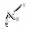 Neomounts NM-D750DWHITE Monitor arm 10-32 inch - gas spring, Clamp/Grommet, 9 kg, 25.4 cm (10 inch), 81.3 cm (32 inch), 100 x 100 mm, White