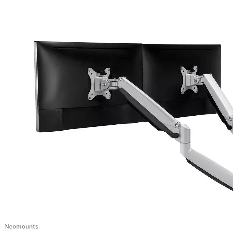 Neomounts NM-D750DWHITE Monitor arm 10-32 inch - gas spring, Clamp/Grommet, 9 kg, 25.4 cm (10 inch), 81.3 cm (32 inch), 100 x 100 mm, White