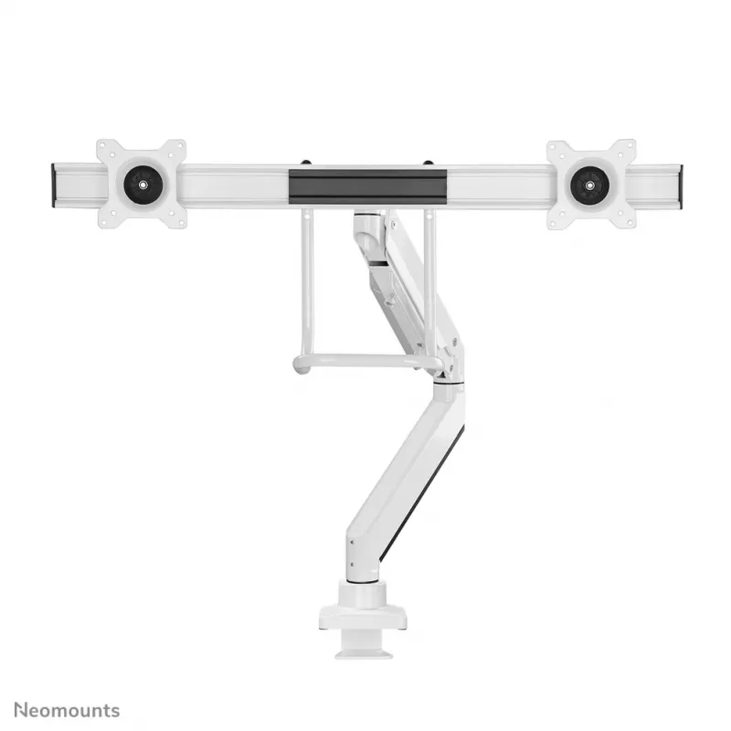 Neomounts NM-D775DXWHITE Monitor arm 10-32 inch - gas spring - Topfix - 180°-stop