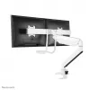 Neomounts NM-D775DXWHITE Monitor arm 10-32 inch - gas spring - Topfix - 180°-stop