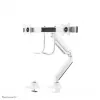 Neomounts NM-D775DXWHITE Monitor arm 10-32 inch - gas spring - Topfix - 180°-stop