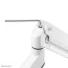 Neomounts NM-D775DXWHITE Monitor arm 10-32 inch - gas spring - Topfix - 180°-stop