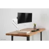 Neomounts NM-D775DXWHITE Monitor arm 10-32 inch - gas spring - Topfix - 180°-stop