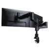 R-Go Tools Monitor arm R-Go Caparo Dual, for two monitors, adjustable with gas spring, 3-9 kg load capacity, 100% circular, black