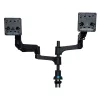 R-Go Tools Monitor arm R-Go Caparo Dual, for two monitors, adjustable with gas spring, 3-9 kg load capacity, 100% circular, black