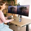 R-Go Tools Monitor arm R-Go Caparo Dual, for two monitors, adjustable with gas spring, 3-9 kg load capacity, 100% circular, black