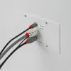 Lindy 150m Cat.6 HDMI 4K60 & Type C HDBaseT EU Wall Plate KVM Extender, Transmitter