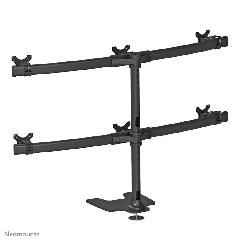 Neomounts FPMA-D700DD6 Monitor stand 10-27 inch, Freestanding/Grommet, 8 kg, 25.4 cm (10 inch), 68.6 cm (27 inch), 100 x 100 mm, Black
