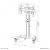 Neomounts FL50S-825WH1 TV trolley 37-75 inch - TÜV