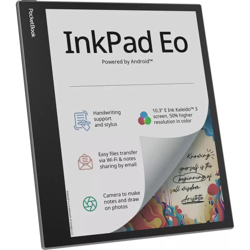 E-book reader PocketBook InkPad Eo 10.3 inch 64GB Wi‑Fi — 10.3 inch E Ink Kaleido, touchscreen, MicroSD