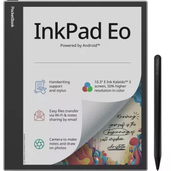 E-book reader PocketBook InkPad Eo 10.3 inch 64GB Wi‑Fi — 10.3 inch E Ink Kaleido, touchscreen, MicroSD