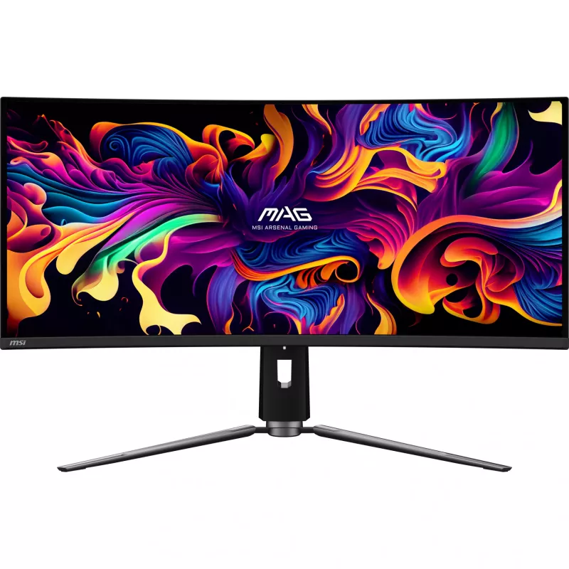 Monitor MSI MAG 341CQP QD-OLED 34 inch UltraWide QHD 3440×1440, 21:9, 0.03 ms, USB hub, VESA, height adjustable