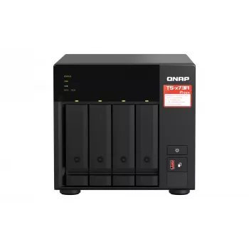 QNAP TS-473A NAS Tower Ryzen Embedded V1500B 8 GB DDR4 0 TB QNAP Turbo System Black
