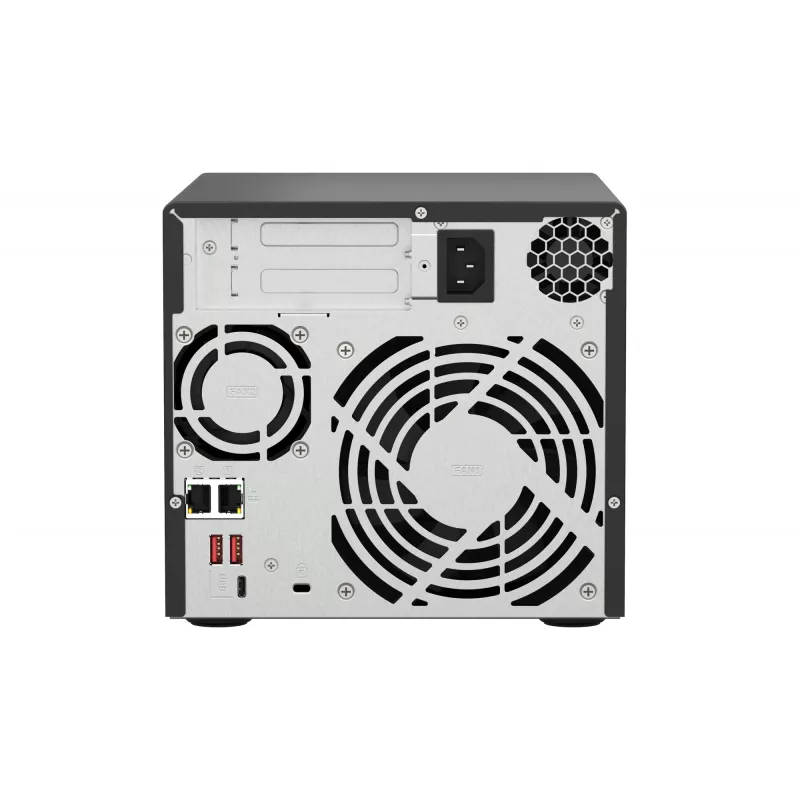 QNAP TS-473A NAS Tower Ryzen Embedded V1500B 8 GB DDR4 0 TB QNAP Turbo System Black