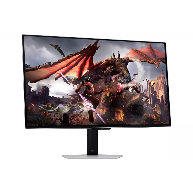Monitor Samsung G80SD 32 inch OLED 3840 x 2160 16:9 0.03 ms USB 3.2 Gen 1 VESA height-adjustable silver