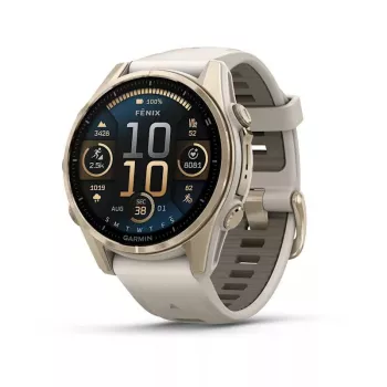 Smartwatch GARMIN fenix 8 Gold — 43 mm, AMOLED 1.3 inch, Sapphire, 10 ATM, GPS/GLONASS/BeiDou/Galileo, 32 GB, 10-day battery