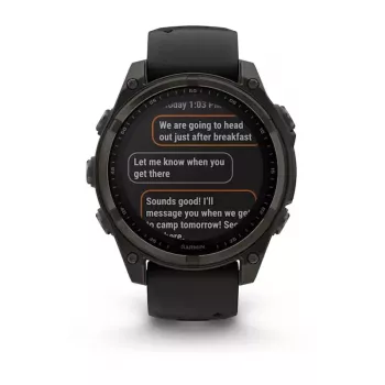 Sport smartwatch GARMIN fenix 8 Black — 51 mm case, Sapphire lens, Solar, GPS, 32 GB, 10 ATM, 1.3 inch display