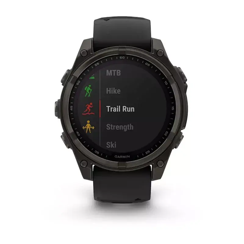 Sport smartwatch GARMIN fenix 8 Black — 51 mm case, Sapphire lens, Solar, GPS, 32 GB, 10 ATM, 1.3 inch display