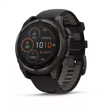 Sport smartwatch GARMIN fenix 8 Black — 51 mm case, Sapphire lens, Solar, GPS, 32 GB, 10 ATM, 1.3 inch display