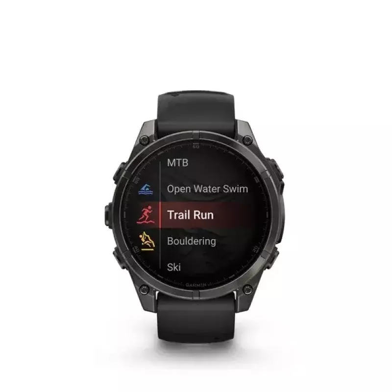 Sport smartwatch GARMIN fenix 8 Black, 47 mm case, AMOLED 1.4 inch, Sapphire lens, GPS/GLONASS/Galileo, 16-day battery