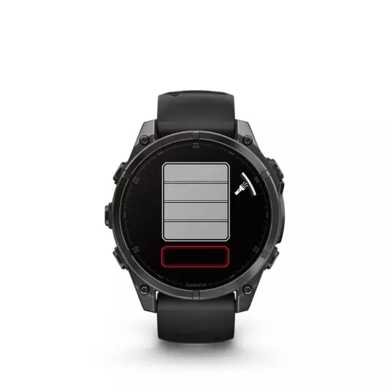 Sport smartwatch GARMIN fenix 8 Black, 47 mm case, AMOLED 1.4 inch, Sapphire lens, GPS/GLONASS/Galileo, 16-day battery