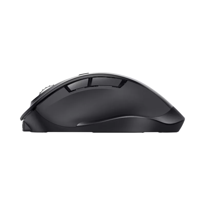 TRUST Fyda Office right-hand wireless mouse — RF + Bluetooth, optical 2400 DPI, 6 buttons, black