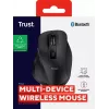 TRUST Fyda Office right-hand wireless mouse — RF + Bluetooth, optical 2400 DPI, 6 buttons, black