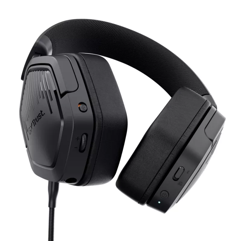 Headset TRUST GXT 493PS Carus — Wired & Wireless (Bluetooth), Circumaural, Head-band, 20–20000 Hz, 1.2 m, Black