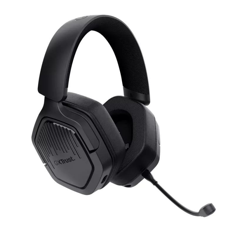 Headset TRUST GXT 493PS Carus — Wired & Wireless (Bluetooth), Circumaural, Head-band, 20–20000 Hz, 1.2 m, Black