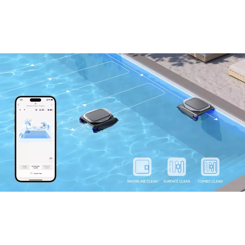 Robotic pool cleaner Dreame J1 Battery 5000 mAh Black