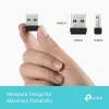 Wireless USB Adapter TP‑Link Archer TX1U Nano Wi‑Fi 6 (IEEE 802.11ax) Dual‑Band 2.4/5 GHz, 287 Mbit/s, Bluetooth, USB 2.0, Black