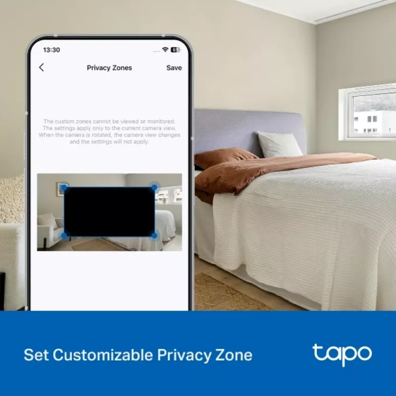 Surveillance camera TP-LINK Tapo C206 – indoor/outdoor 1080p HD, pan & tilt, night vision, two-way audio