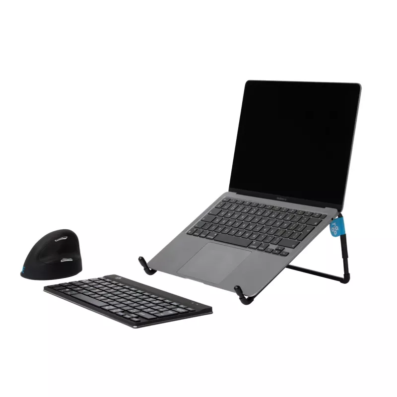 R-Go Tools Laptop stand R-Go Steel Travel, ergonomic and foldable, suitable for 10-22 inch laptop, black